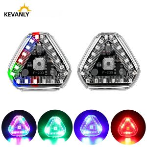 Đèn Cảnh Báo Nhấp Nháy Năng Lượng Mặt Trời Hình Tam Giác Cho Xe Máy Ô Tô Xe Mô Tô Đèn Hậu LED Nhiều Màu Sắc Đèn Báo Va Chạm Phía Sau