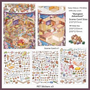 3D Miniature Scene DIY Sticker