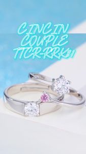 TINO TINO - Cincin Couple 925 Cincin Lamaran/Cincin Tunangan TTCR-RRK81