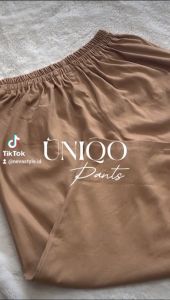 UNIQLLO CELANA PANJANG BAGGY PANTS WANITA JUMBO XL XXL PINGGANG FULL KARET