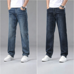 TUCANO | Mens Summer Lightweight Casual Jeans Loose Straight Pants