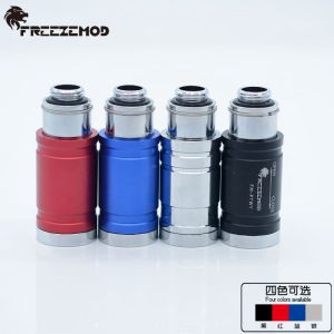 Freezemod Computer Water-Cooled Flat Push Valve Internal and External Teeth Copper FM-PTWY Water Tank Installation Adjustable Water Flow