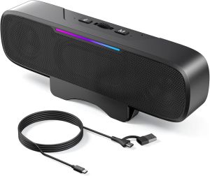 Ohayo | Loa Máy Tính OHAYO Z1 Dành Cho Máy Tính Để Bàn - Thanh Đèn RGB Bluetooth 5.3 Với Cảm Biến G Âm Thanh Lớn Loa Hỗ Trợ Nguồn USB