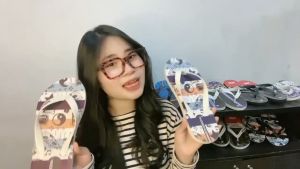 SV7N-0150 Sandal Jepit Pria Dewasa UK 36-43 Dan Anak anak UK 26-35 Sandal Distro Printing Sendal Pria Sehari hari