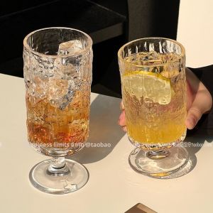 แก้วน้ำผลไม้ทรงตรงสีใส ก้นสูง ลายไม้ แก้วน้ำเปล่า แก้วชาน้ำมัน แก้วใส่เครื่องดื่ม แก้วใส่ไวน์ แก้วใส่เครื่องดื่มแอลกอฮอล์ แก้วใส่เครื่องดื่มสุขภาพ