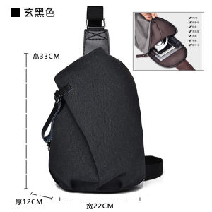 Japanese Style Large Capacity Canvas Sports Crossbody Bag for Men Outdoor Commuting Vintage Wear Resistant Single Shoulder Bag