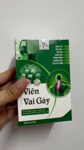 VIÊN VAI GÁY - Hỗ trợ giảm nguy cơ đau mỏi vai gáy do thoái hóa đốt sống cổ - Hộp 30 viên