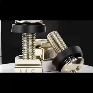 [HCM] 10 bộ ốc vít bulong bắt tủ rack M6x16mm (ĐEN/BẠC) ốc gai cho tủ mạng máy chủ kệ định tuyến