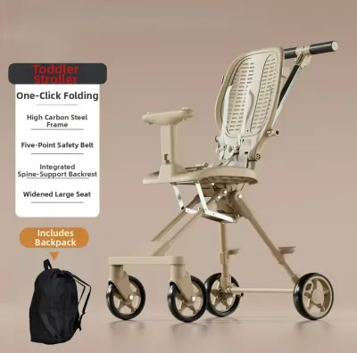 Foldable Travel Stroller for Children Aged 6-12