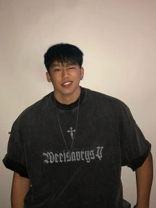 Hip Brand American Letter Print Loose Fit Short Sleeve T-Shirt for Men And Women Summer Youth Washed out of Date Large Size Top