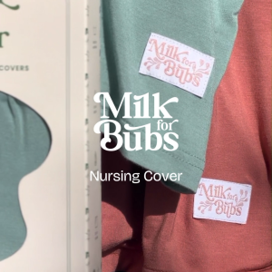 [Milkforbubs] Breathable BAMBOO Premium Cooling Lightweight Buttery Soft Multi Purpose Breastfeeding Nursing Cover