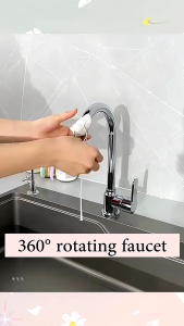 6 Layer Filtration Faucet Filter Splash Proof 360° Degrees Rotatable Retractable Faucet Extender