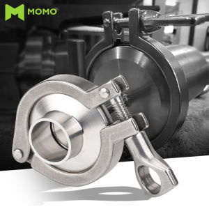 MOMO 19-60MM SS304 2 Sanitary Pipe Weld Ferrule with 1 Tri Clamp and 1 PTFE Gasket Set
