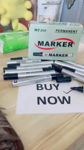 Marker 12pcs 1box COD Black Pentel Pen Marker 12pcs/Box Set School Supplies