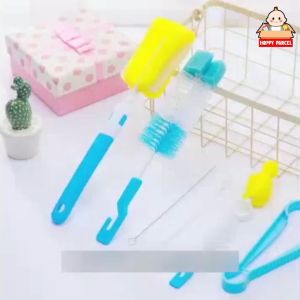 7 in 1 Baby Bottle Cleaning Tools with Baby Bottle Brush Straw Brush Puting Teat Nipple Brush PPSU Milk Bottle Brush