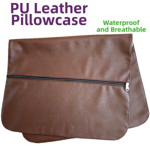 Wash-free Waterproof and Oil-proof Leather Pillow Cover