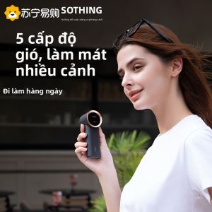 Sothing | Quạt Cầm Tay Mini Siêu Im Lặng Có Thể Sạc Điện Li-ion 2600mAh Công Suất Gió Lớn 907 Quạt USB Di Động SOTHING