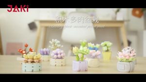 (COD) ตัวต่อกระถางดอกไม้ พร้อมส่ง ตัวต่อดอกไม้ ดอกไม้บล็อคตัวต่อ บล็อคตัวต่อ ของขวัญวันเกิด ตัวต่อ