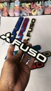 EMBLEM MOBIL FUSO & Aksesoris Eksterior Mobil Variasi Huruf Timbul 3D Bahan FiberGlass
