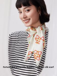 YINGMEI | 100% Silk Neck Scarf for Women Spring/Summer 2025