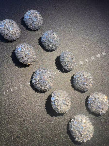 Nút Kim Loại Sang Trọng Mới Của Jiangnan Cho Áo Len Dệt Kim Áo Khoác Lông Cừu Áo Khoác Len Nút Cài Áo Phụ Kiện May Vá