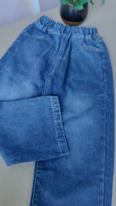 Denim Baggy Pants for Kids Boys 5-14 Years Old Korean Style Patch Pocket Design Trendy Maong Loose Pants for Boys