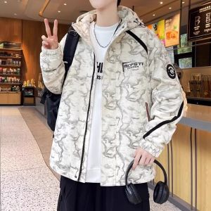 YISHIFANHUA | 2026 Spring New Youth Hooded Print Jacket Comfortable