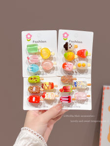 Kẹp Tóc Hình Kem Dễ Thương Cho Bé Gái Phụ Kiện Tóc Phong Cách Hàn Quốc Kẹp Tóc Hình Mỏ Vịt Cho Trẻ Em Phụ Kiện Tóc Dễ Thương