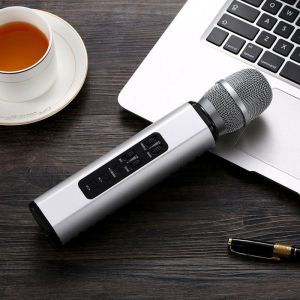 mic wireless bluetooth karaoke player k6 microphone speker ktv