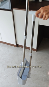 2026 Upgraded Premium Rotatable Broom and Wind Proof Dust Pan with Broom Comb Broom Set Non-Stick Broom Magic Wiper Set