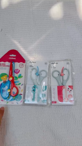 Kéo Cho Bé Tập Cắt Thủ Công An Toàn Lưỡi Thép Dày Bo Tròn Góc - Mideer