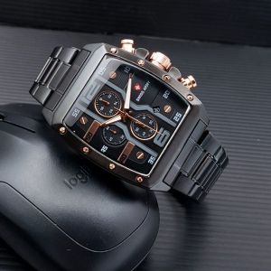 Jam Tangan Pria Cowok Laki Laki Sa Chrono Stainless Steel Anti Karat Murah Dan Elegan