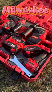 Milwaukee M18 Cordless drill+Impact Wrench+Angle grinder+Rotary Hammer Combination Pack 4*Battery