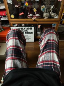 LIUBU | Red Plaid Summer Slim Fit Trousers