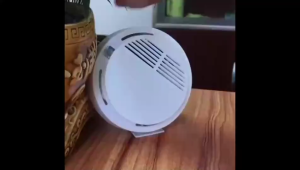 Fire Alarm Bell + Smoke Detector 220V 4/6/8 Inch Optional Set Emergency Warning Alarm Kit Suitable for Home Office Mall Warehouse Commercial Building Indoor Fire Safety Protection Security Alarm System