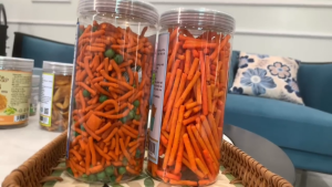 Bim bim phô mai 250g bim bim tăm đậu 300g vị tuổi thơ giòn thơm ngon thực phẩm sạch Lan Anh Food