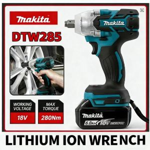 Makita | Makita 285N.m Cordless Impact Wrench Brushless Electric Wrench Cordless High Power Shock Absorber for Auto Repair (Tool Only)