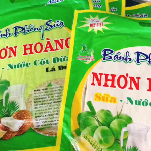 Bánh tráng SỮA Sầu Riêng Loại Đặc Biệt - Bánh phồng sữa lá dứa bịch 220G