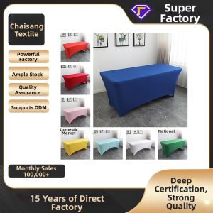 Trendy Elastic Black Table Cover Thick Square