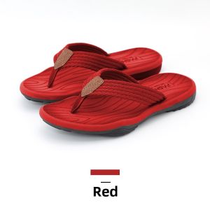 Flip Flops Men Summer Outwear Vietnam Non Slip Thick Sole Plus Size Red Beach Seaside Slippers Mens Drooping Feeling