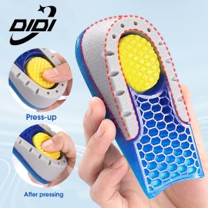 DIDI 1 Pair Silicone Insole Invisible Height Increase Insoles Pad Shock Absorption Heel Cushion Pads Height Lift Heel Insert Taller Cushion Sole