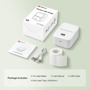 Marklife X2 Mini Thermal Printer Wireless Bluetooth Portable Adhesive Sticker Label Printing Similar as B21 B1 Labeling Machine