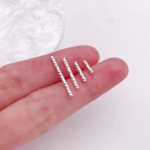 20 Chiếc 18K Đồng Mạ Vàng Dày Bạc Bạch Kim Lô Hoa Kết Nối Ống Cho DIY Vòng Tay Trang Sức Làm Phụ Kiện