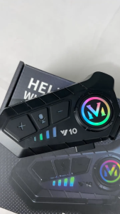 HJ Y10 Bluetooth 5.3 Helmet Earphones Wireless Hands-Free Communication Kit Motorcycle IPX6 Waterproof Earphones MP3 Music Player Speaker Compatible with Motorcycles