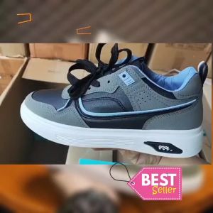 Sepatu Sneakers Cowok Keren Pria Putih KZ-40 Sepatu Kerja Kuliah Travelling Sekolah Model Terbaru