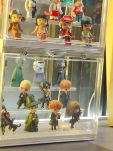 Advanced voice-controlled lighting toy storage box Storage rack Transparent dust doll model display box Magnetic absorption cabinet