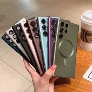 Matte Soft Case For Samsung Galaxy S25 S24 S23 S22 S21 S20 Note 20 Ultra EDGE Note 10 Plus FE 5G 4G Magsafe Premium Silicone Cover Mewah Luxury Fashionable Elegan Lens Protector Silikon Casing Viral S25Ultra S25Plus S24Ultra S23Ultra S22Ultra S25EDGE