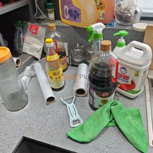 Microwave Rack Stainless Steel Oven Rack Storage Rack Rice Cooker Rack Kitchen Organizer Seasoning Rack Spice Rack Rak Dapur Countertop Storage