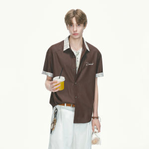 Dream made | Áo Sơ Mi Nam Cổ Đô Phong Cách Vintage Chống Nhăn Tay Ngắn