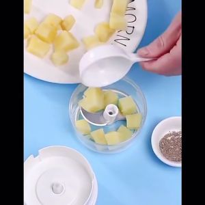 Dụng Cụ Xay Tỏi Ớt MINI FOOD CHOPPER Xay Tôm Thịt Nghiền Rau Củ